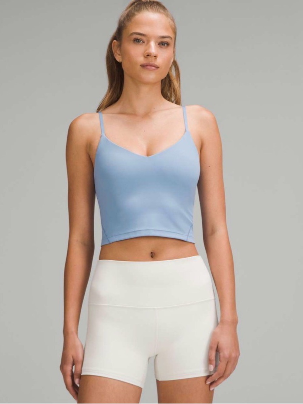 Lululemon Align Cropped Cami Tank Top *Light Support, A/B Cup- Blue Willow- US 6